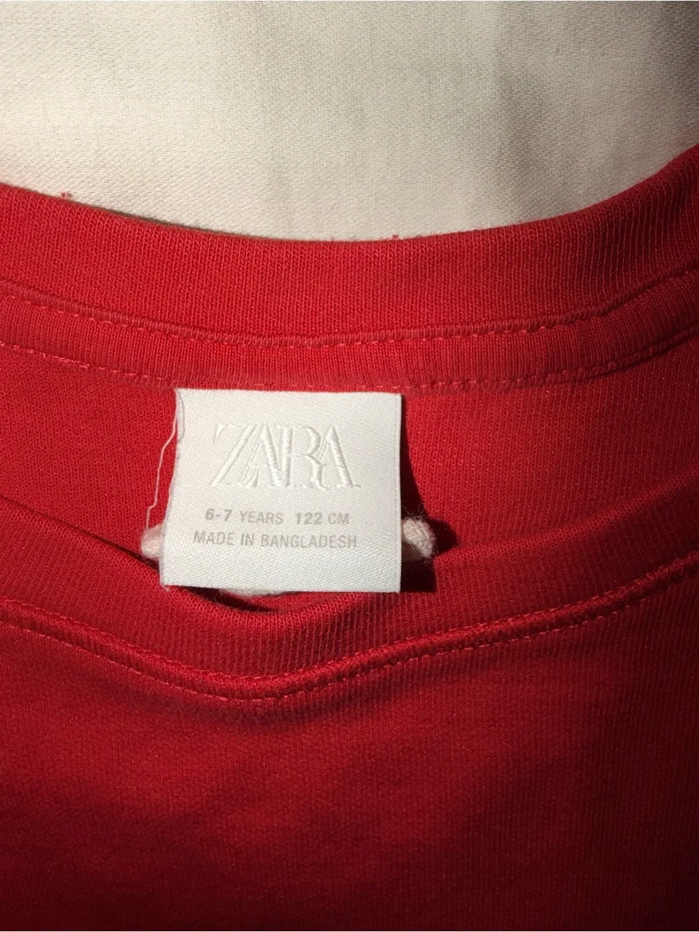 Zara Kids Wide-Leg and shirt Set in Bright Red